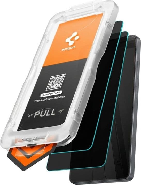 Spigen Glas.tR EZ Fit Pro AC HD Privacy Confezione da 2 - Vetro temperato per la privacy Samsung Galaxy S26+ (2 pezzi) - 4
