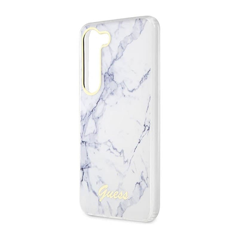 Guess Marble Collection - Case for Samsung Galaxy S23+ (White) - 6