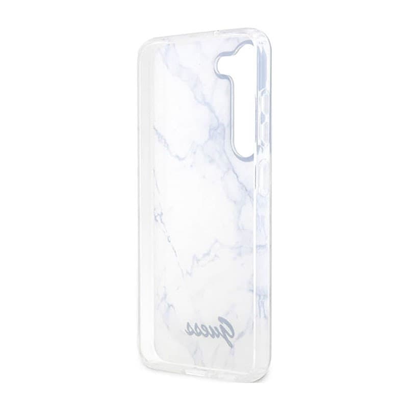 Guess Marble Collection - Case for Samsung Galaxy S23+ (White) - 7