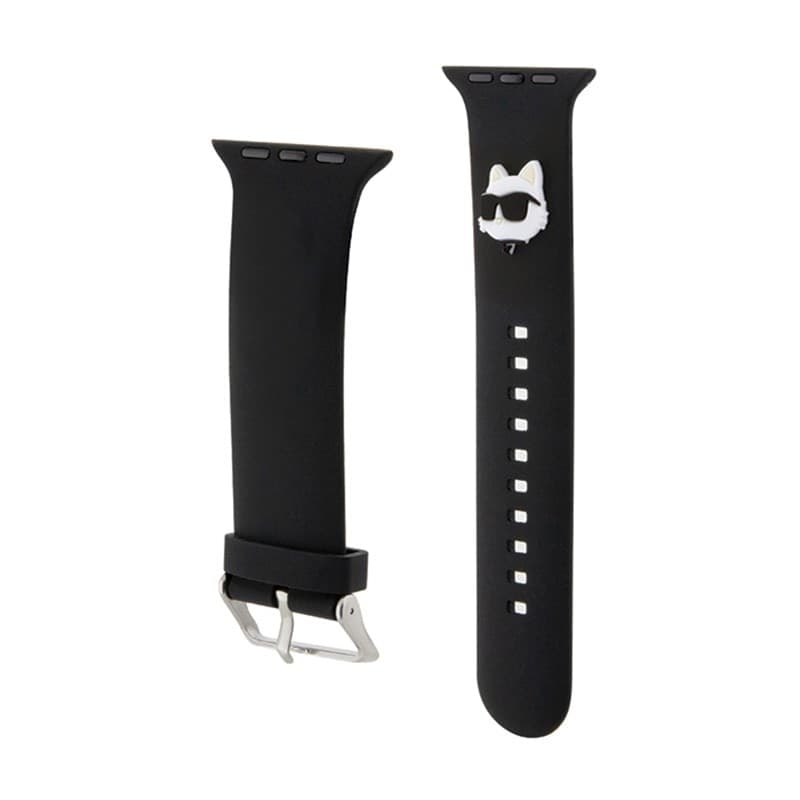 Karl Lagerfeld 3D Rubber Choupette Head NFT - Strap for Apple Watch 42/44/45/49 mm (black) - 3