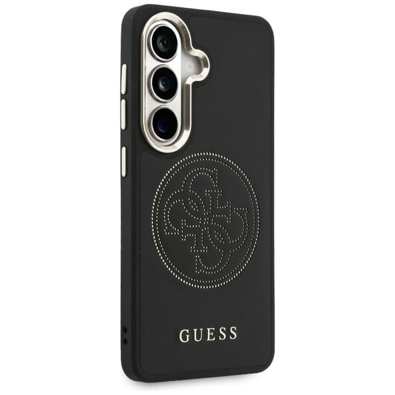 Guess Perforated Logo MagSafe - Custodia per Samsung Galaxy S26 (Nero) - 4