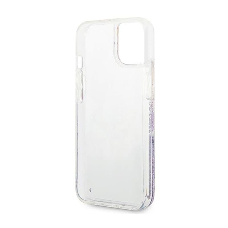 Guess Liquid Glitter Flower - Case for iPhone 14 Plus (Purple) - 7
