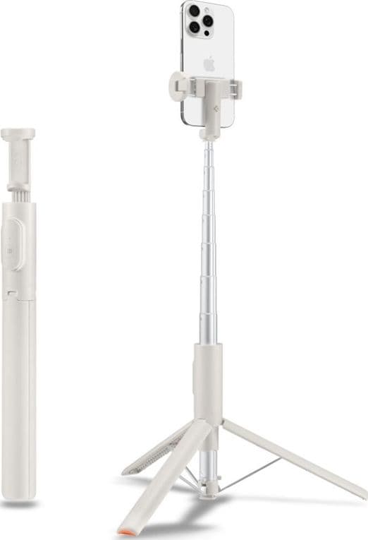 Spigen S541W Bluetooth Selfie Stick Tripod - Smartphone Tripod / Selfie Stick Holder (Dune Beige)