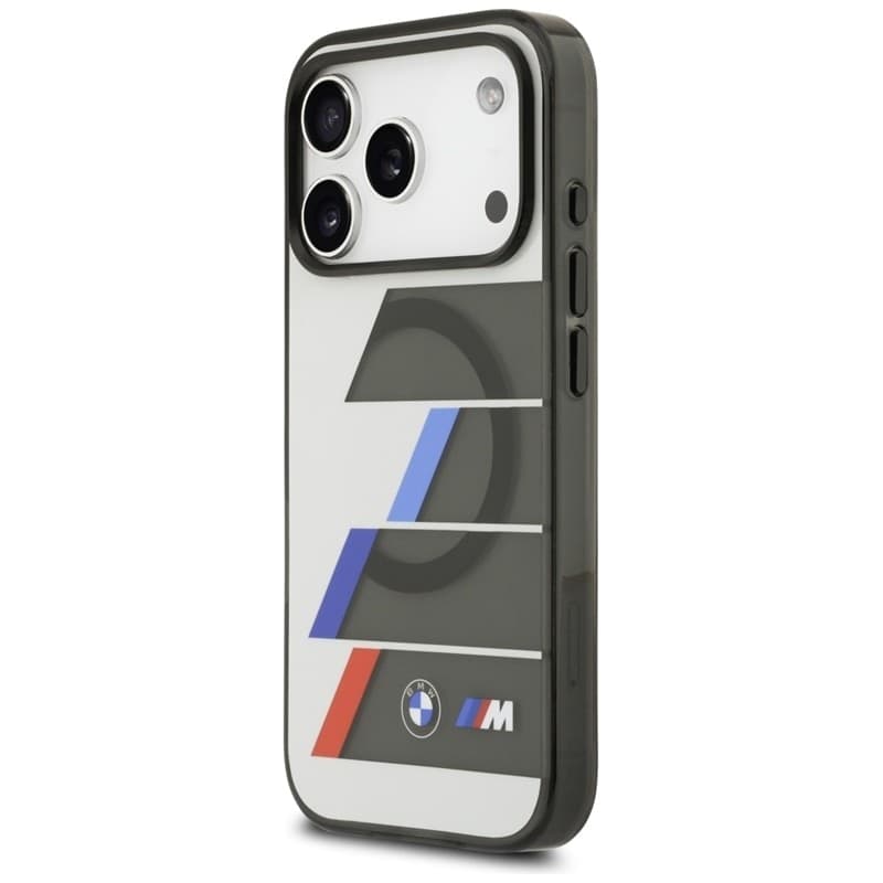 BMW M IML Metal Buttons Tricolor Lines MagSafe - Case iPhone 17 Pro (anthracite) - 2