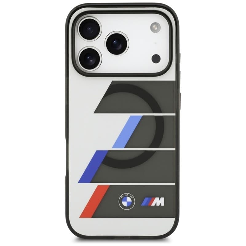 BMW M IML Metal Buttons Tricolor Lines MagSafe - Case iPhone 17 Pro (anthracite) - 3