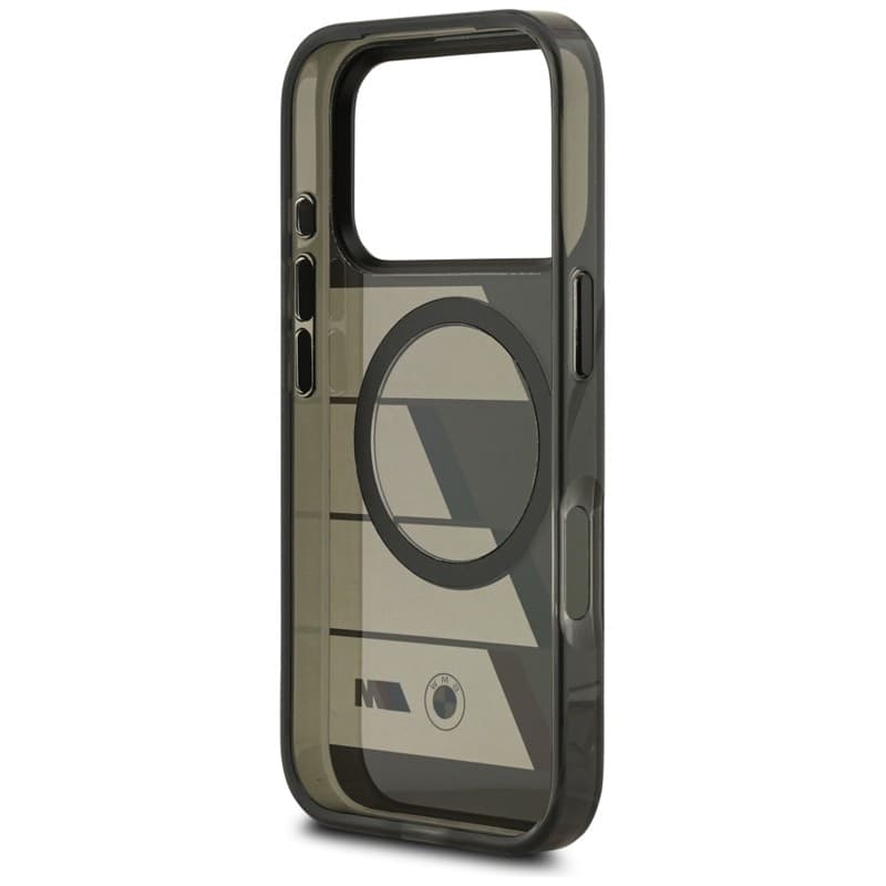 BMW M IML Metal Buttons Tricolor Lines MagSafe - Case iPhone 17 Pro (anthracite) - 7