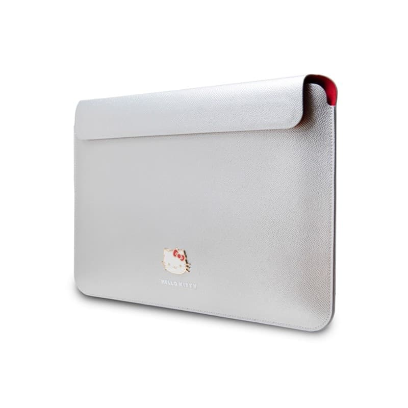 Hello Kitty PU Metal Logo Sleeve - Notebook case 13" / 14" (silver) - 2