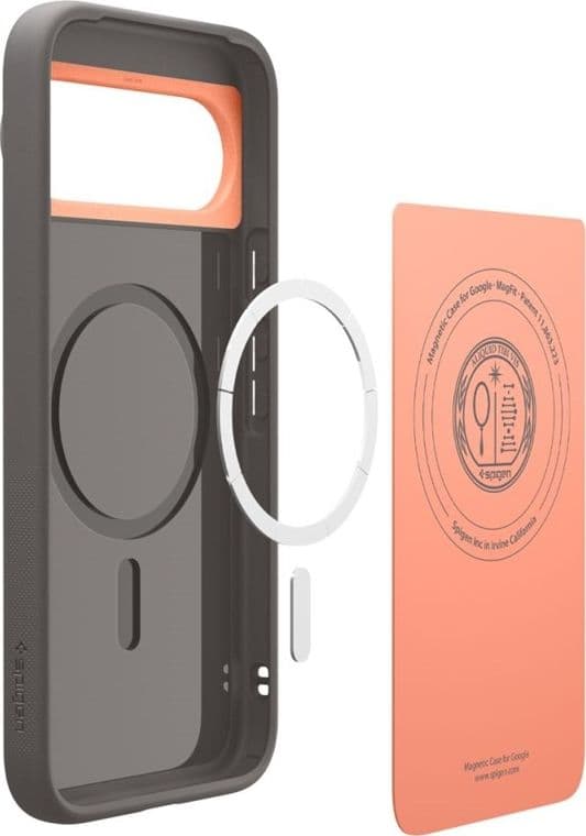 Spigen Nano Pop Mag MagSafe - Custodia per Google Pixel 10 Pro XL (Papaya Gray) - 10