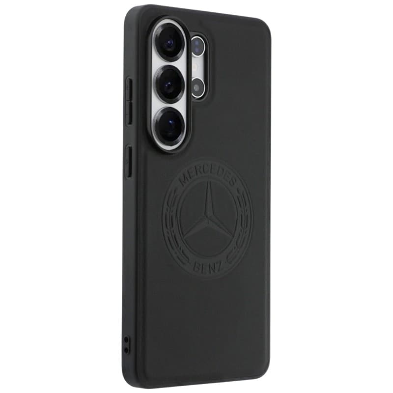 Custodia MagSafe con logo Mercedes Vintage per Samsung Galaxy S26 Ultra (nera) - 4