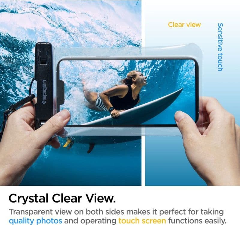 Spigen A601 Universal Waterproof Case - Case for smartphones up to 6.9" (Transparent) - 10