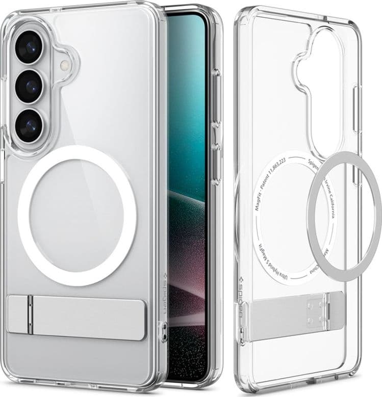 Spigen Ultra Hybrid S Mag MagSafe - Custodia per Samsung Galaxy S26+ (trasparente/bianco) - 2