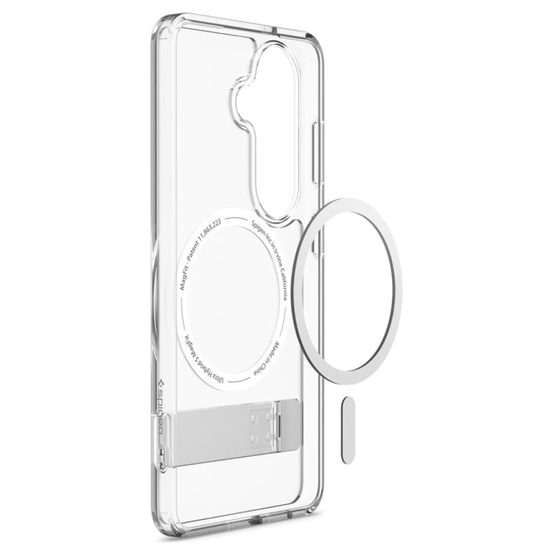 Spigen Ultra Hybrid S Mag MagSafe - Custodia per Samsung Galaxy S26+ (trasparente/bianco) - 5