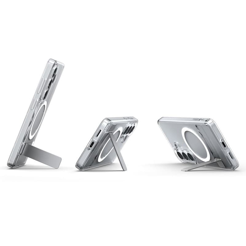 Spigen Ultra Hybrid S Mag MagSafe - Custodia per Samsung Galaxy S26+ (trasparente/bianco) - 6