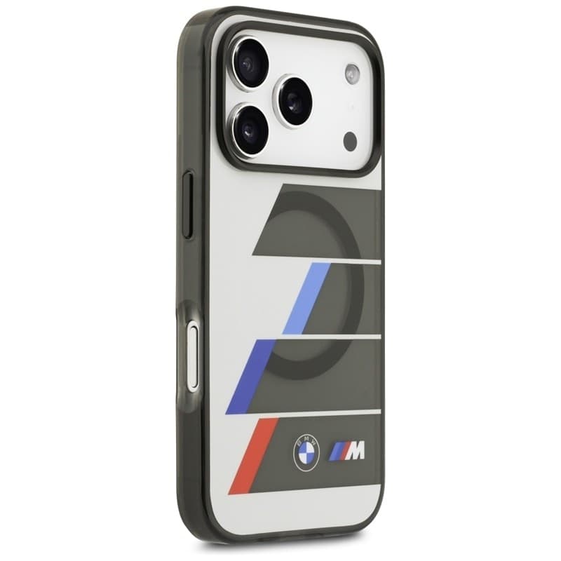 BMW M IML Metal Buttons Tricolor Lines MagSafe - Case iPhone 17 Pro Max (anthracite) - 12