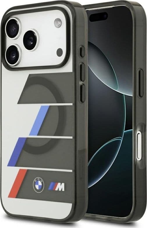 BMW M IML Metal Buttons Tricolor Lines MagSafe - Case iPhone 17 Pro Max (anthracite) - 9