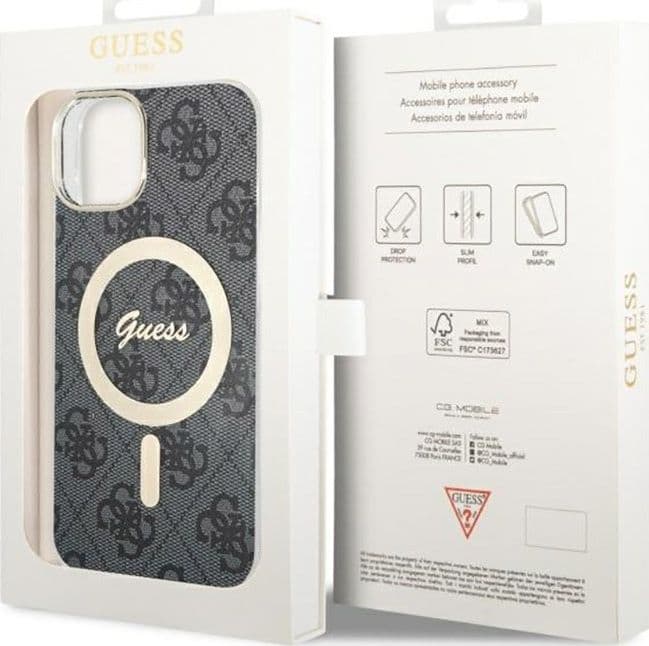 Guess 4G MagSafe - Case for iPhone 14 (Black) - 7