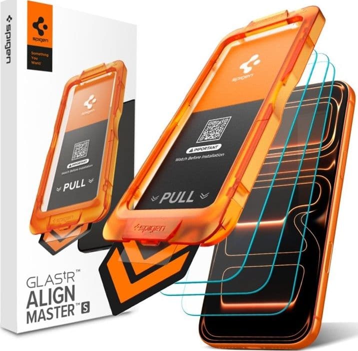 Spigen Glas.tR AlignMaster Slim 3-Pack - Vetro temperato per Apple iPhone 17 Pro Max (3 pezzi) - 11