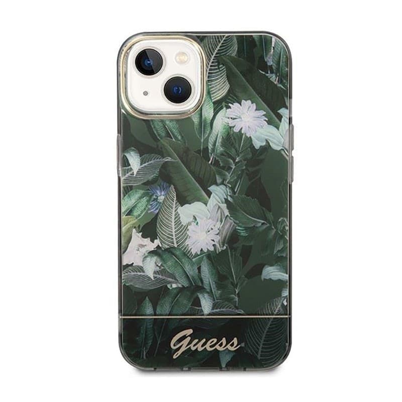Guess Jungle Case - Case for iPhone 14 Plus (Green) - 3