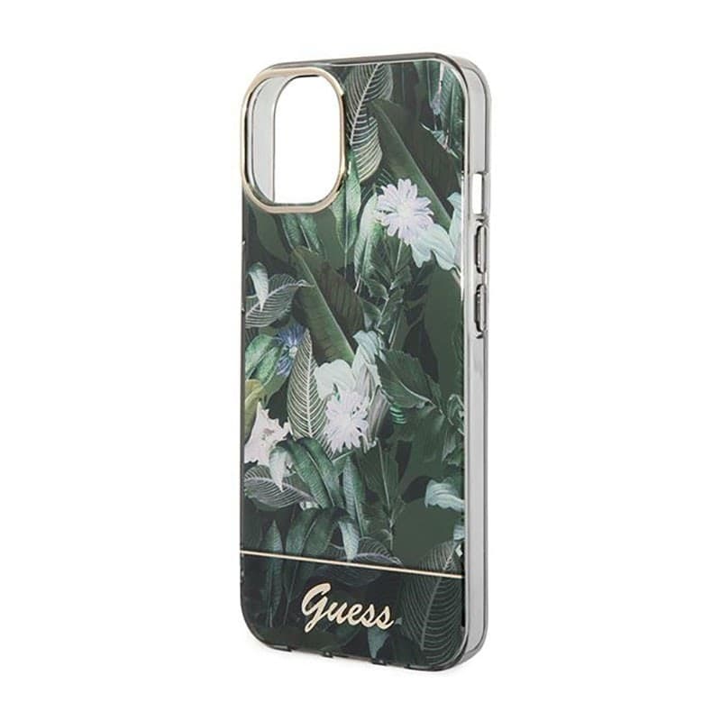 Guess Jungle Case - Case for iPhone 14 Plus (Green) - 6