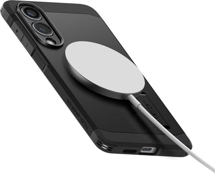 Spigen Tough Armor MagSafe - Case for Samsung Galaxy S25 Edge (Black) - 6