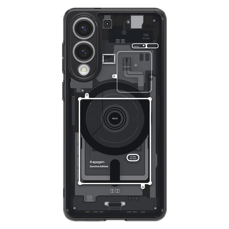 Spigen Ultra Hybrid Mag MagSafe - Case for Samsung Galaxy S25 Edge (Zero One Black) - 2