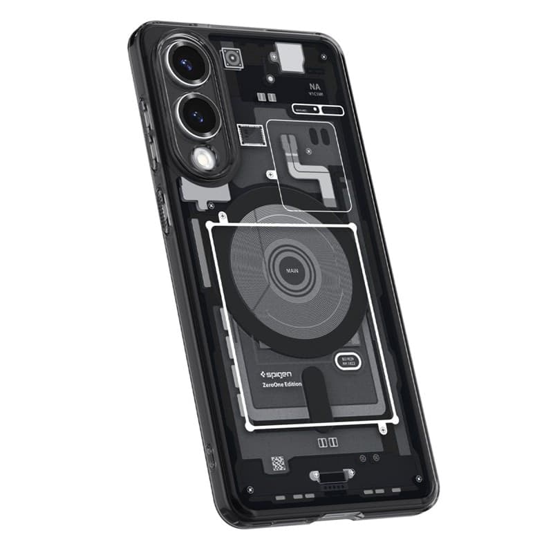Spigen Ultra Hybrid Mag MagSafe - Case for Samsung Galaxy S25 Edge (Zero One Black) - 7