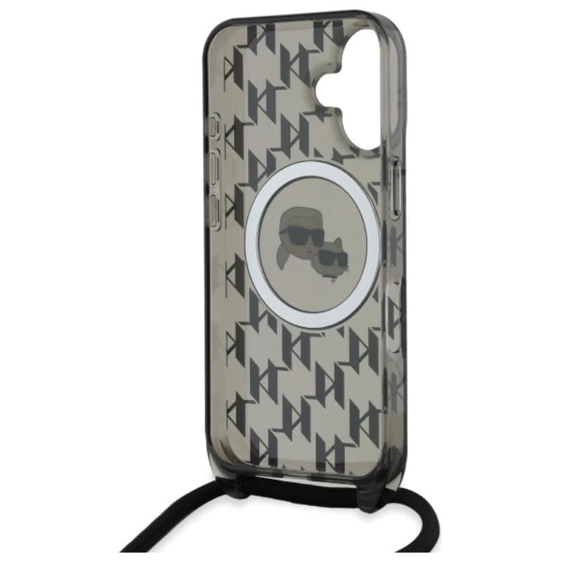 Karl Lagerfeld IML Crossbody Monogram Karl & Choupette Head MagSafe - Case for iPhone 16 (black) - 6