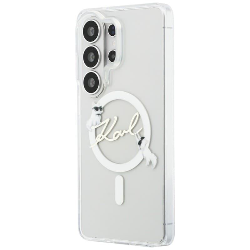 Karl Lagerfeld IML KC Script MagSafe - Custodia per Samsung Galaxy S26 Ultra (trasparente) - 2