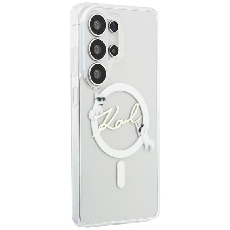 Karl Lagerfeld IML KC Script MagSafe - Custodia per Samsung Galaxy S26 Ultra (trasparente) - 4