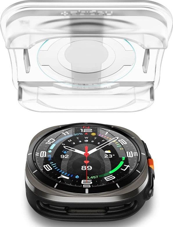 Spigen GLAS.TR EZ FIT 2-Pack - Tempered glass for Samsung Galaxy Watch Ultra 47 mm (2025/2024) (2 pieces) - 4