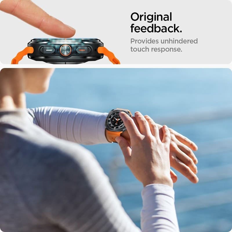 Spigen GLAS.TR EZ FIT 2-Pack - Tempered glass for Samsung Galaxy Watch Ultra 47 mm (2025/2024) (2 pieces) - 9