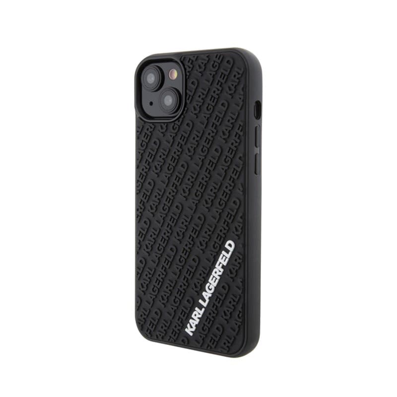 Karl Lagerfeld 3D Rubber Multi Logo - Case for iPhone 15 Plus (black) - 2