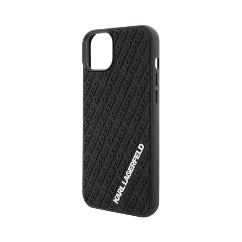Karl Lagerfeld 3D Rubber Multi Logo - Case for iPhone 15 Plus (black) - 6