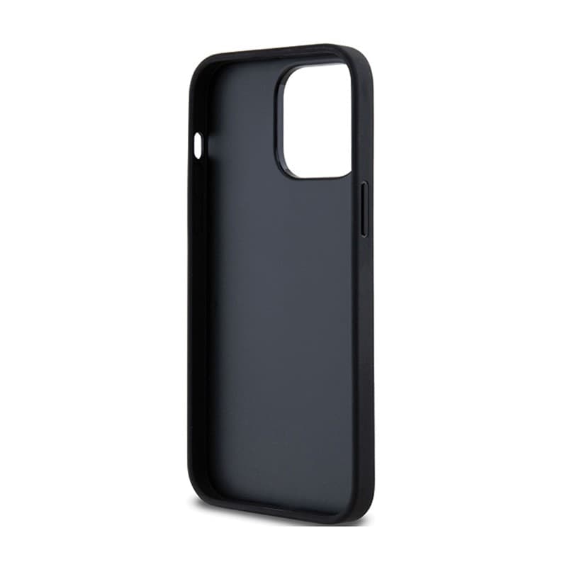 DKNY Leather Mono Stripe & Metal Logo - iPhone 14 Pro Case (black) - 7