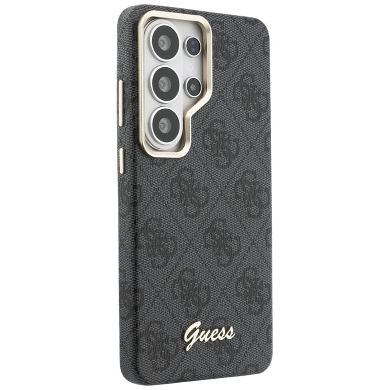 Guess 4G Script MagSafe - Custodia per Samsung Galaxy S26 Ultra (Nero) - 4