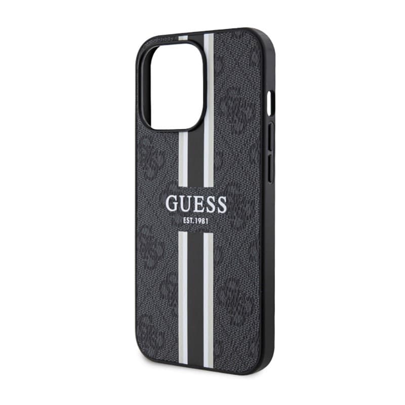 Guess 4G Printed Stripes MagSafe - Case for iPhone 13 Pro (Black) - 6