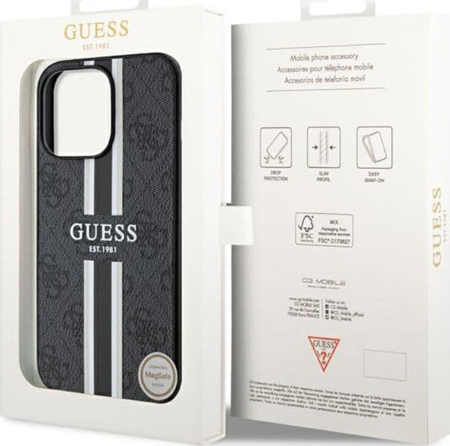 Guess 4G Printed Stripes MagSafe - Case for iPhone 13 Pro (Black) - 8