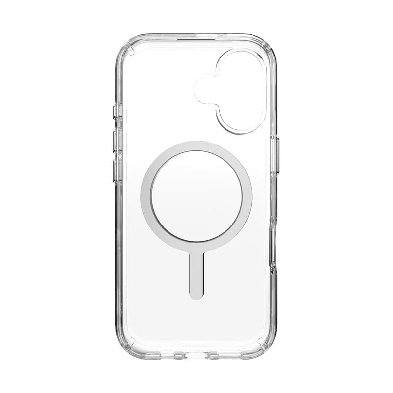 Speck Presidio Perfect Clear MagSafe - Custodia per iPhone 17 (trasparente/argento) - 9