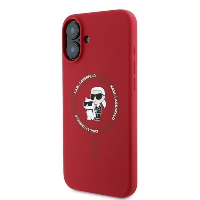 Karl Lagerfeld Silicone Karl & Choupette Ring MagSafe - Case iPhone 16 Plus (red) - 2