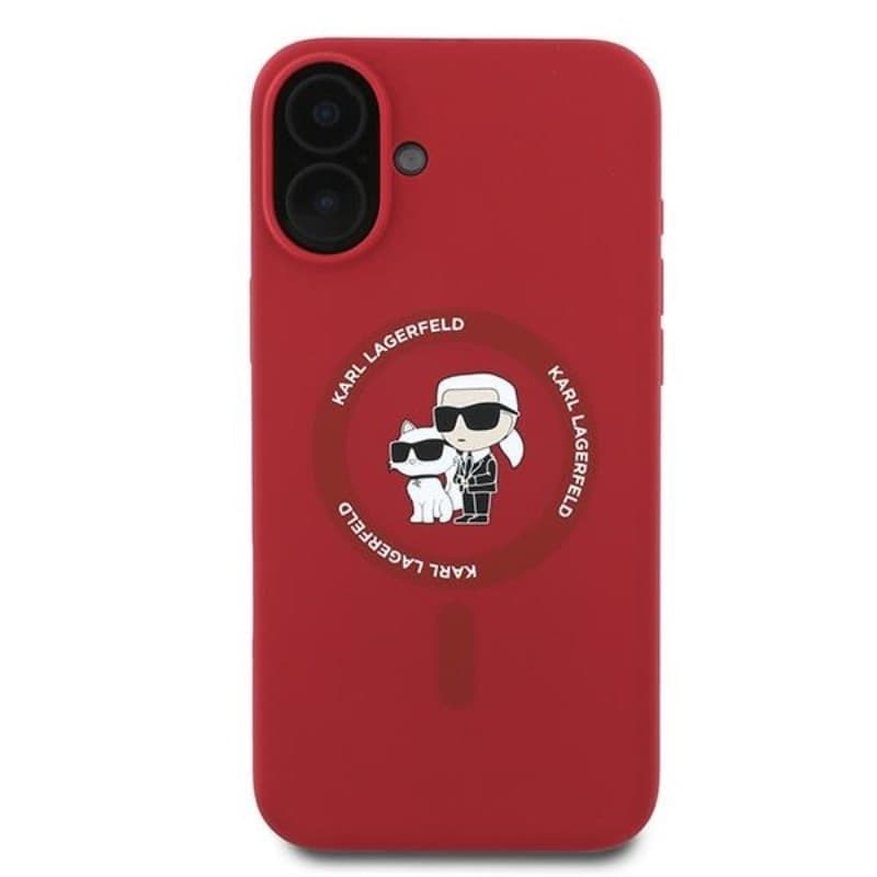 Karl Lagerfeld Silicone Karl & Choupette Ring MagSafe - Case iPhone 16 Plus (red) - 3