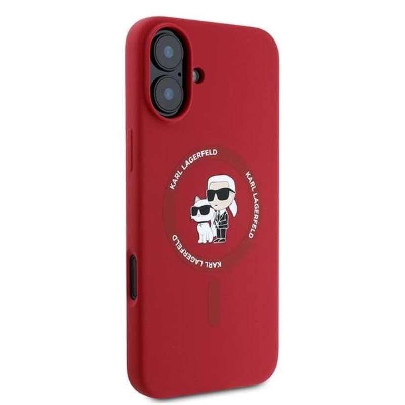 Karl Lagerfeld Silicone Karl & Choupette Ring MagSafe - Case iPhone 16 Plus (red) - 4