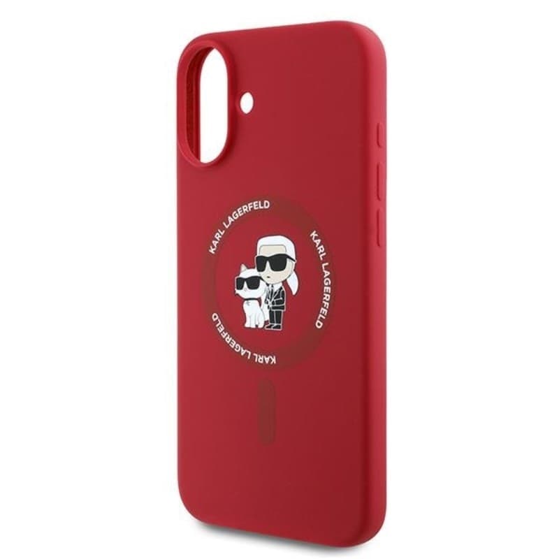 Karl Lagerfeld Silicone Karl & Choupette Ring MagSafe - Case iPhone 16 Plus (red) - 6