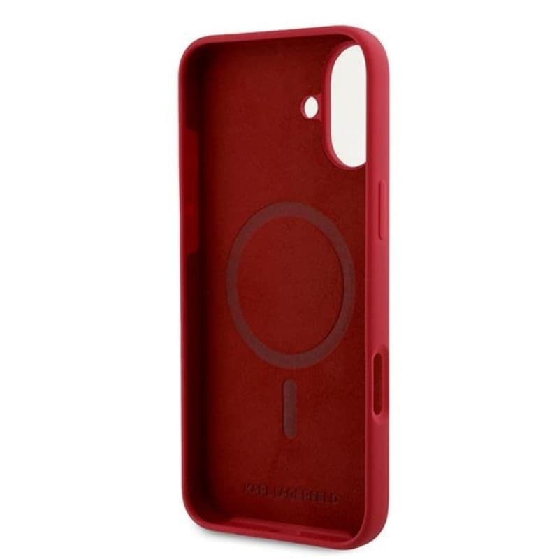Karl Lagerfeld Silicone Karl & Choupette Ring MagSafe - Case iPhone 16 Plus (red) - 7