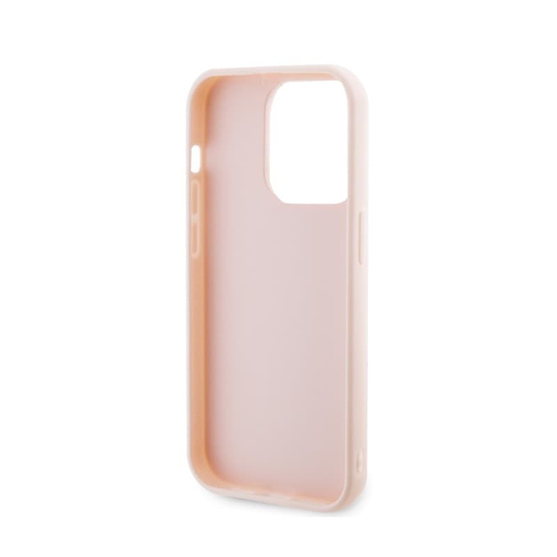 Karl Lagerfeld 3D Rubber Glitter Logo - Case for iPhone 15 Pro (pink) - 7