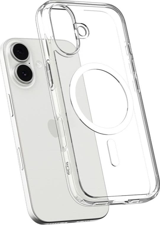 Spigen Ultra Hybrid Mag MagSafe - Case for iPhone 17 (Clear/White) - 5