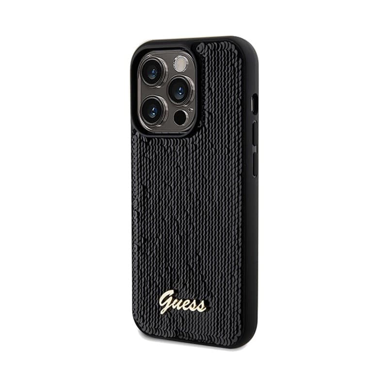 Guess Sequin Script Metal - iPhone 14 Pro Max Case (black) - 2