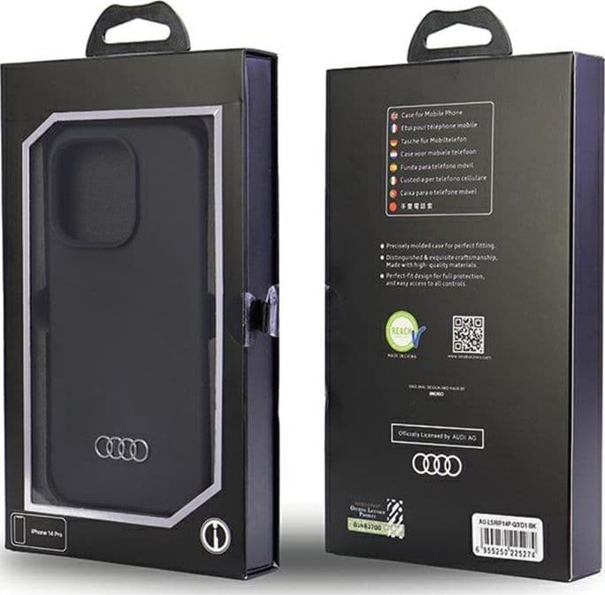 Audi Silicone Case - Case for iPhone 14 Pro (Black) - 6