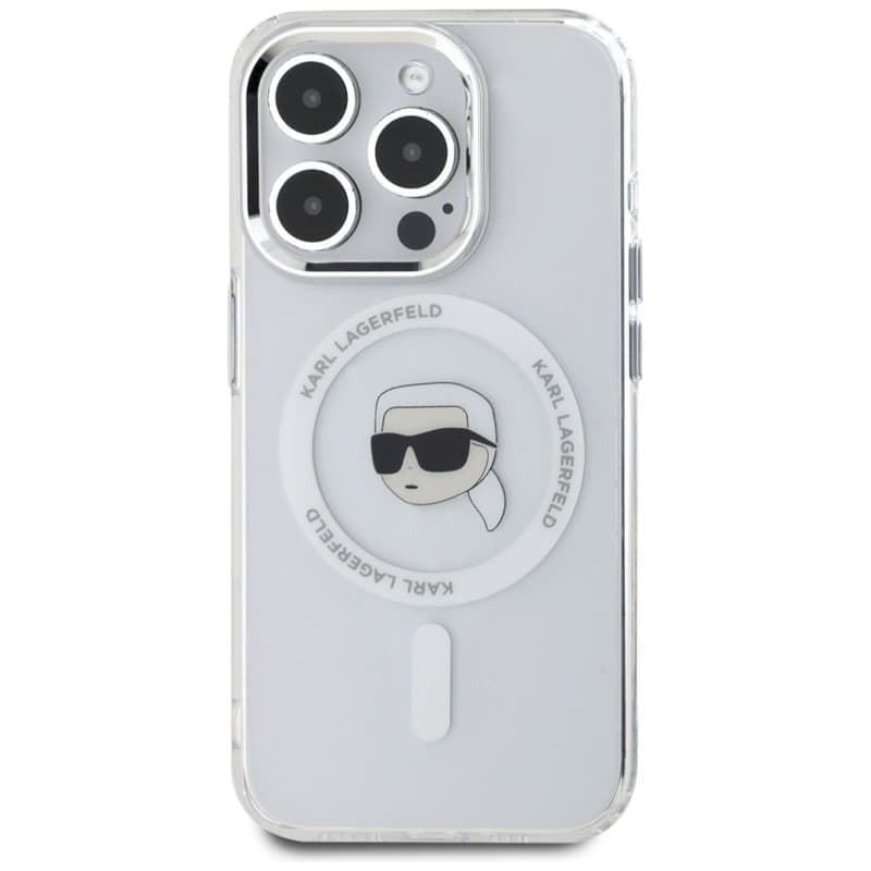 Karl Lagerfeld IML Metal Karl Head MagSafe - Case for iPhone 15 Pro Max (white) - 3