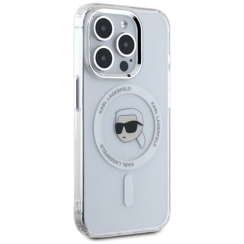 Karl Lagerfeld IML Metal Karl Head MagSafe - Case for iPhone 15 Pro Max (white) - 4