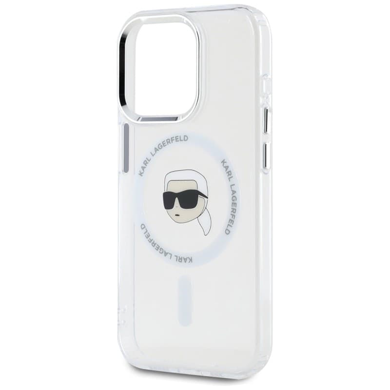 Karl Lagerfeld IML Metal Karl Head MagSafe - Case for iPhone 15 Pro Max (white) - 6